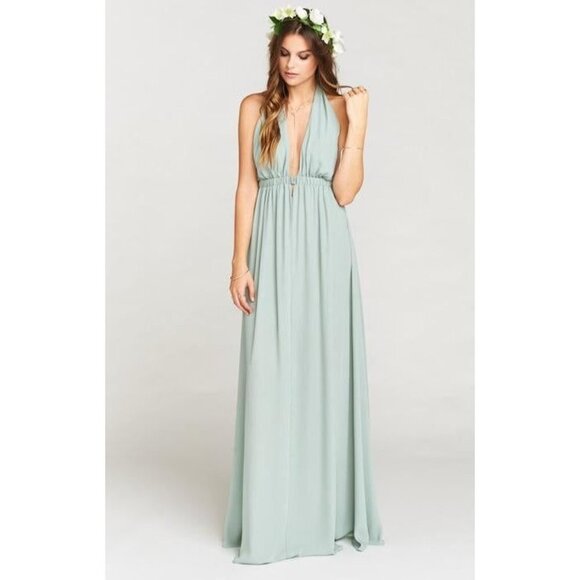 Show Me Your Mumu Luna Halter Dress Rustic Mauve Medium - Picture 10 of 11